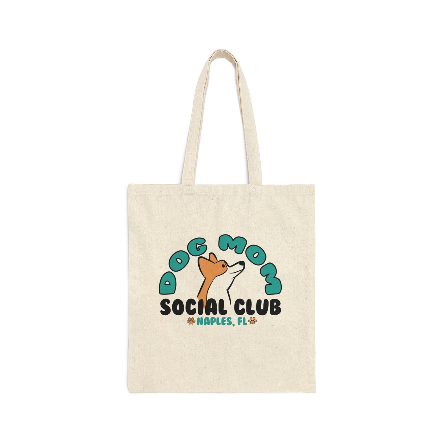 Dog Mom Club Canvas Tote Bag