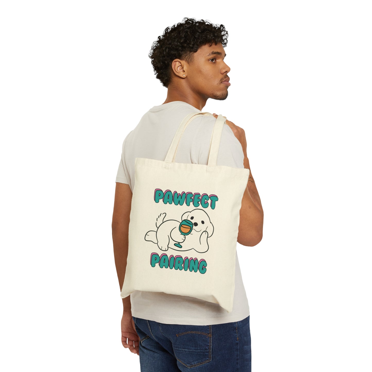 Pawfect Pairing Canvas Tote Bag