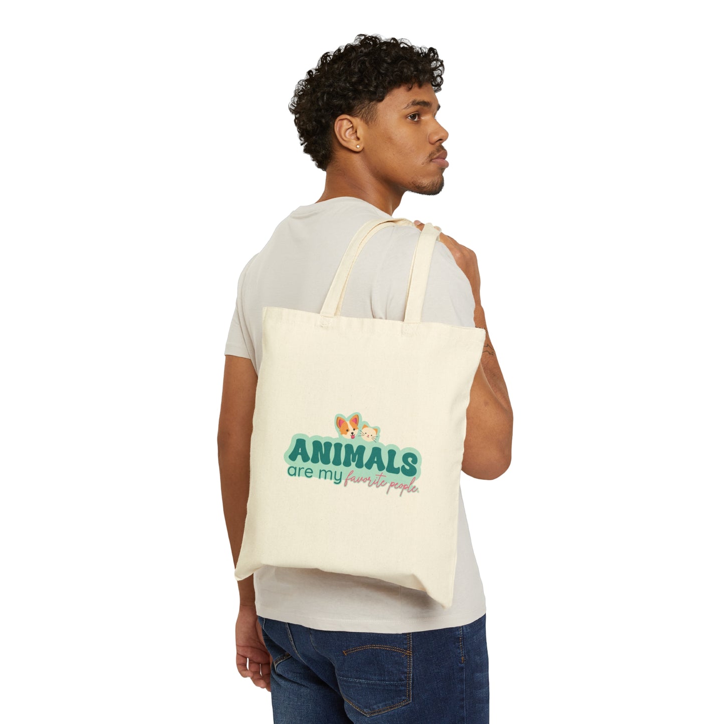 Animals Are My Favorite Tote Bag