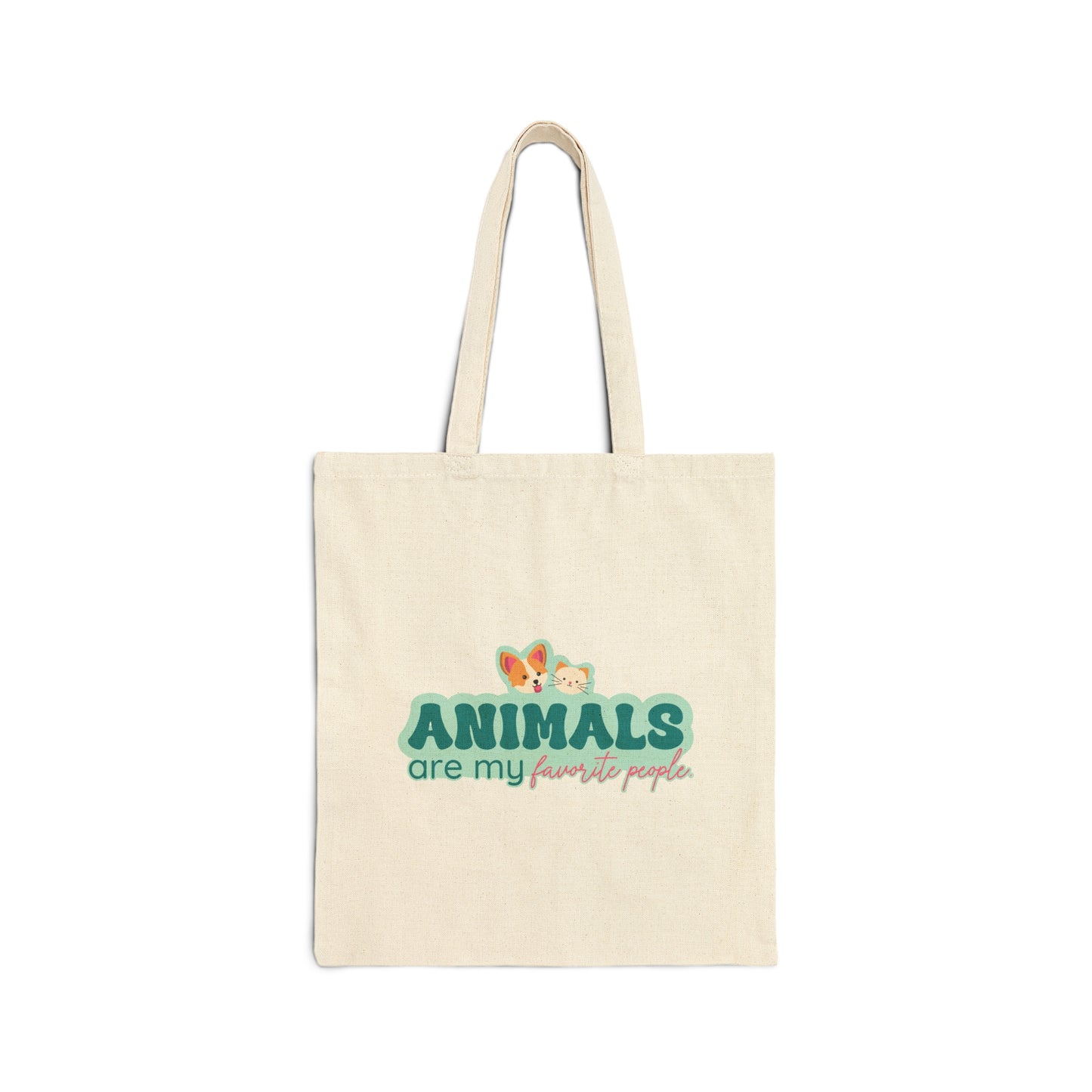 Animals Are My Favorite Tote Bag