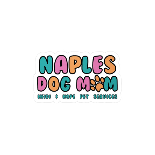 Naples Dog Mom Sticker